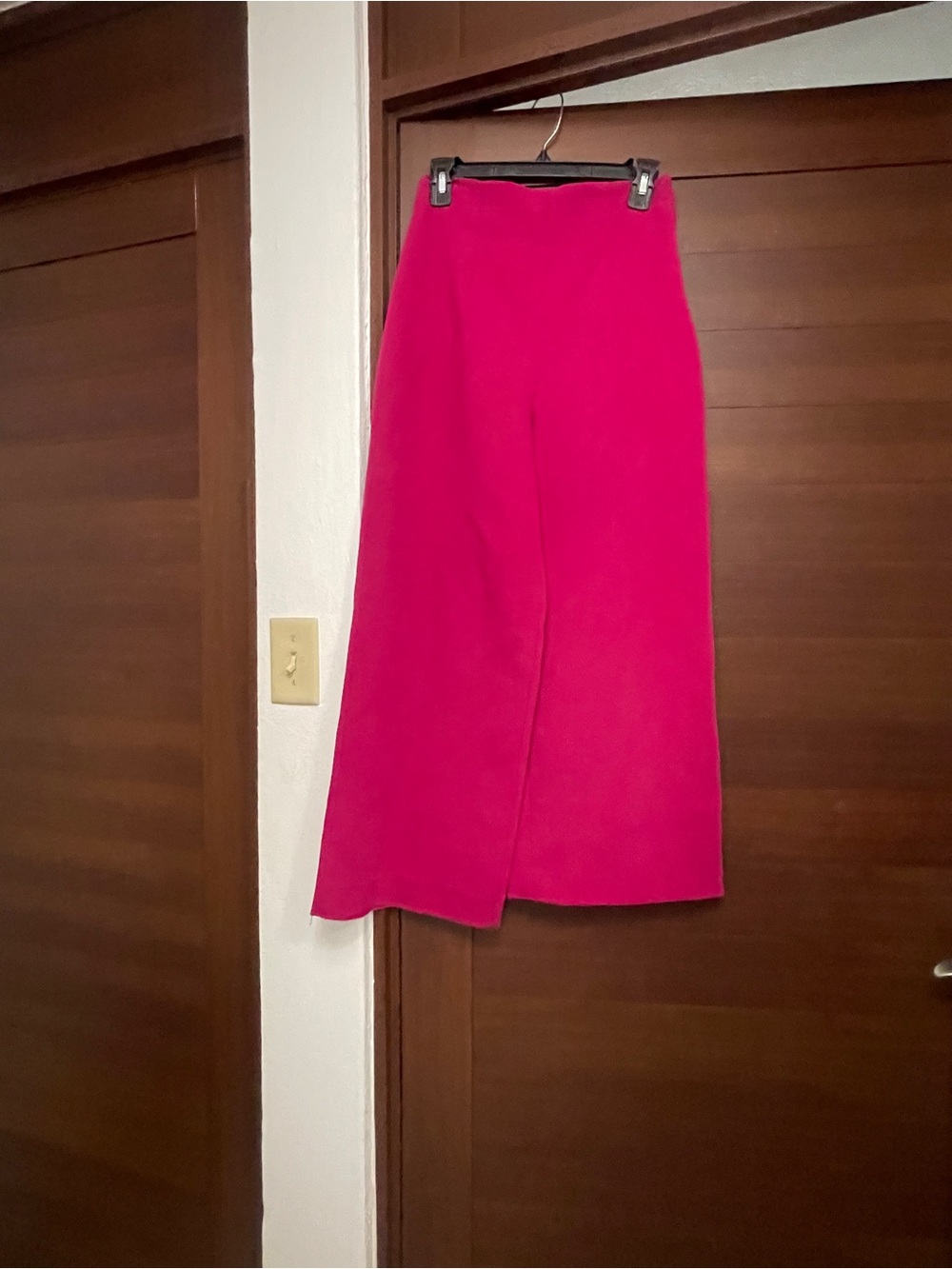 Zara Bright Pink Wide Leg Trousers